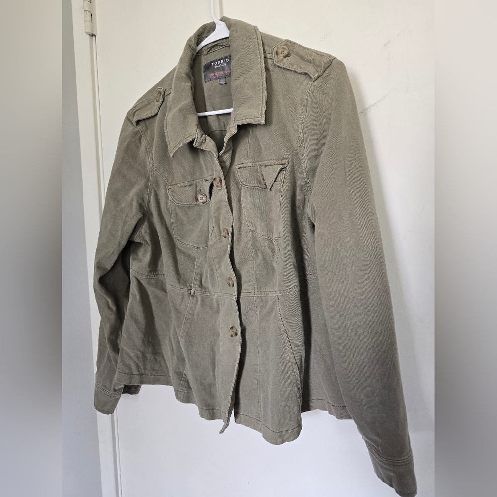 Torrid Olive Jacket Size 2